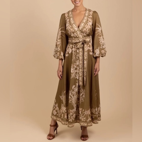 ZIMMERMANN Anneke Wrap Midi Dress - Picture 11 of 14